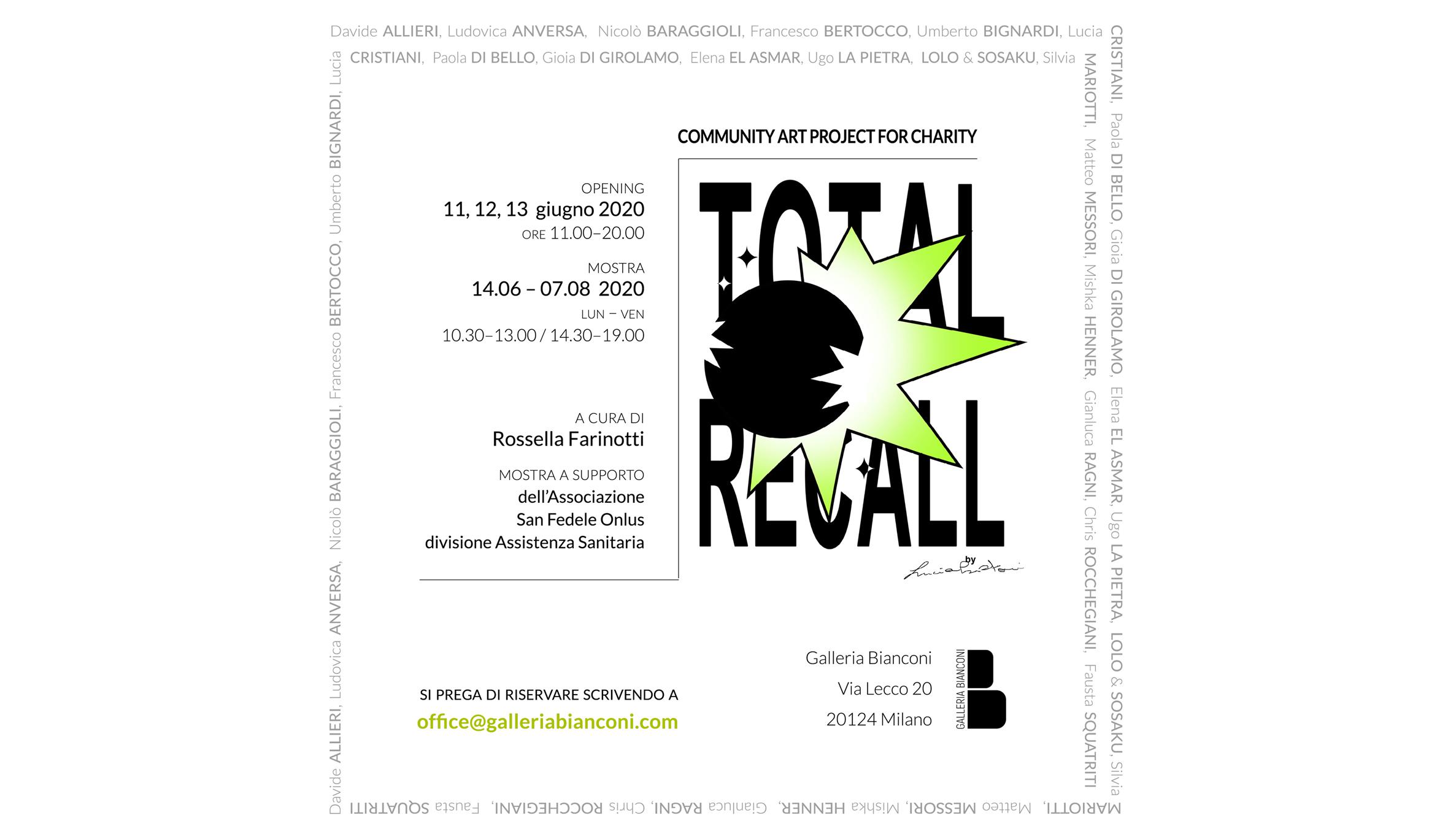 TOTAL RECALL. Community Art Project for Charity